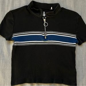 pacsun me to we black and blue shirt